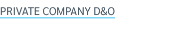 Private company D&O