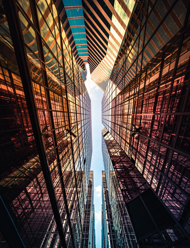 Architecture details Modern Building Glass facade Exterior